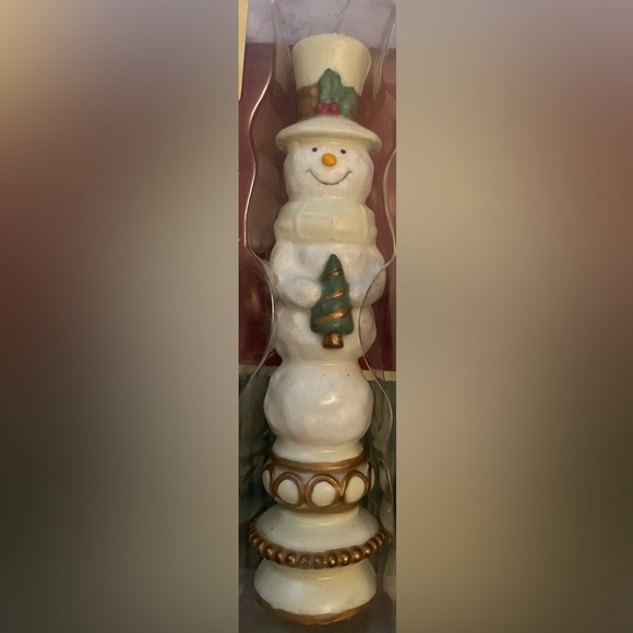 NEW Snowman candle set - Picture 3 of 4
